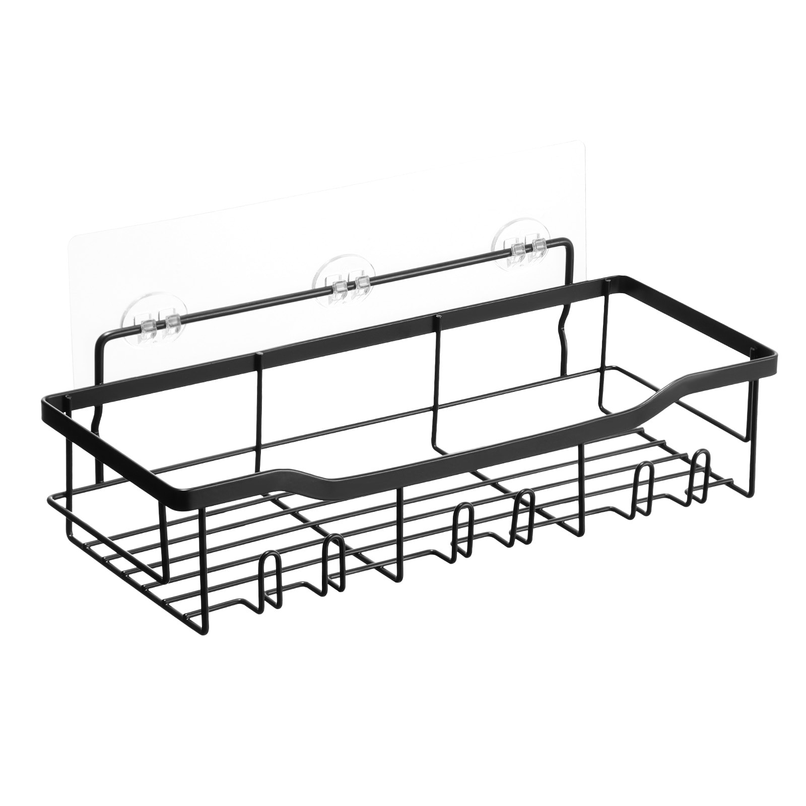 Shower Caddy 5 Pack Adhesive Bathroom Shower Storage Organization Shelves Rack_voghion.com